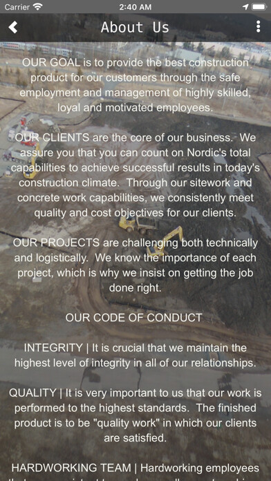 Emulate iPhone app Nordic Contracting using MyAndroid Emulate iPhone app Nordic Contracting using MyAndroid