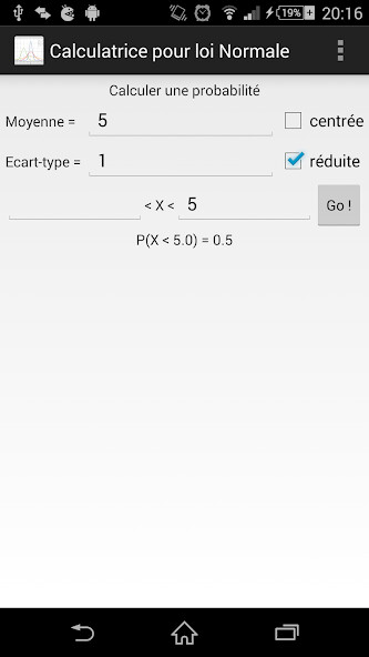 Run android online APK Normal Distribution Calculator from MyAndroid or emulate Normal Distribution Calculator using MyAndroid