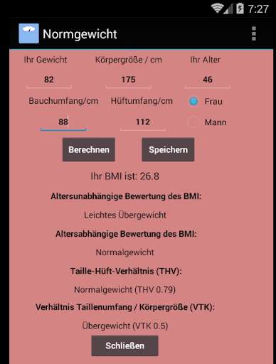 Run android online APK Normalgewicht from MyAndroid or emulate Normalgewicht using MyAndroid