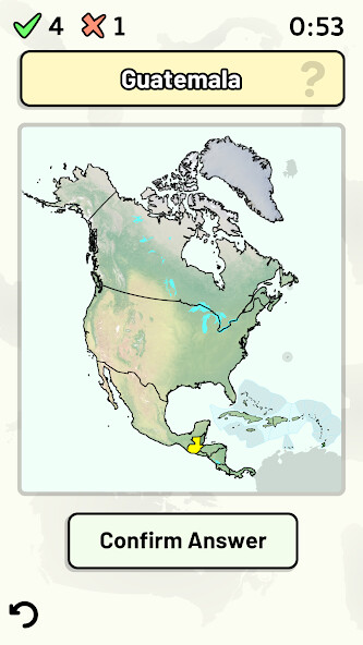 Emulate iPhone app North American Countries Quiz using MyAndroid Emulate iPhone app North American Countries Quiz using MyAndroid