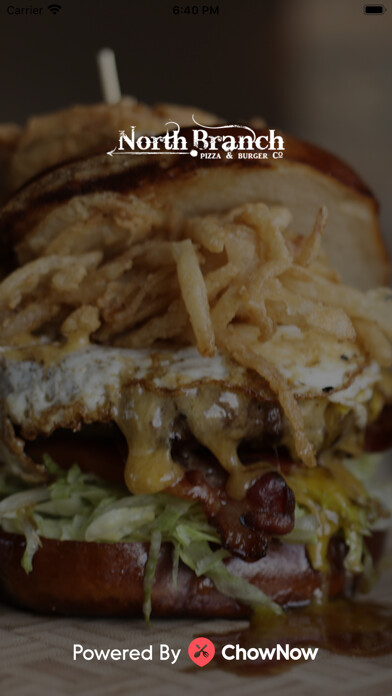 Emulate iPhone app North Branch Pizza and Burger using MyAndroid