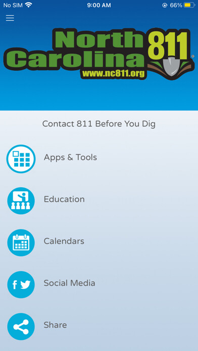 Emulate iPhone app North Carolina 811 using MyAndroid Emulate iPhone app North Carolina 811 using MyAndroid