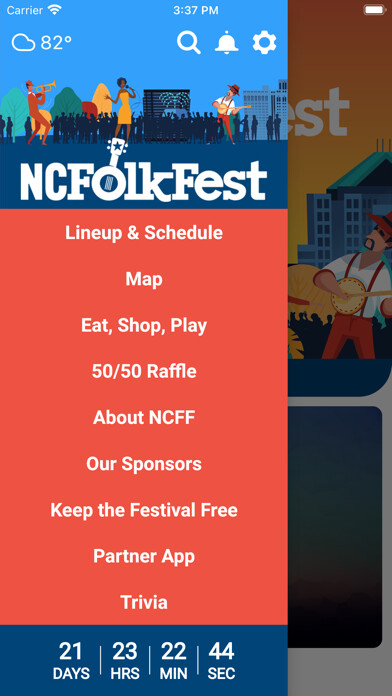 Emulate iPhone app North Carolina Folk Festival using MyAndroid Emulate iPhone app North Carolina Folk Festival using MyAndroid