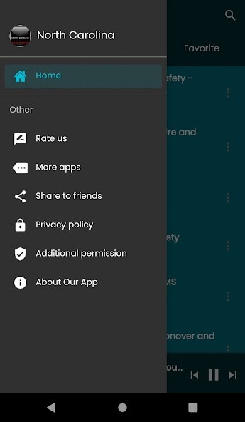 Run android online APK North Carolina scanner radios from MyAndroid or emulate North Carolina scanner radios using MyAndroid