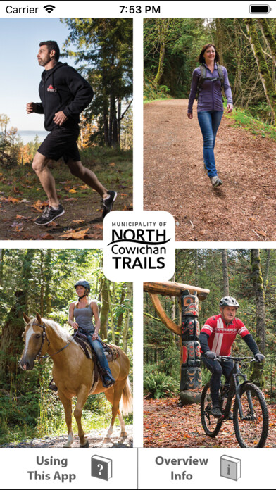 Emulate iPhone app North Cowichan Trails using MyAndroid