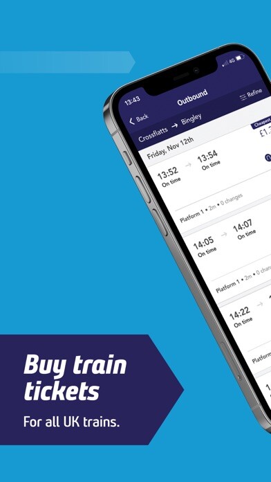 Emulate iPhone app Northern train tickets & times using MyAndroid