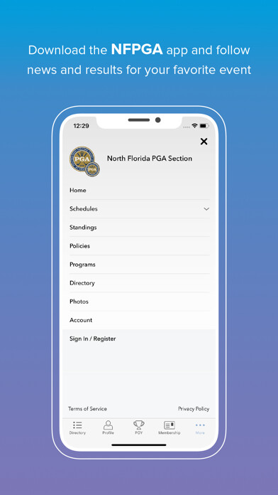 Emulate iPhone app North Florida PGA Section using MyAndroid Emulate iPhone app North Florida PGA Section using MyAndroid
