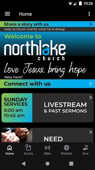 Emulate iPhone app Northlake Church using MyAndroid Emulate iPhone app Northlake Church using MyAndroid