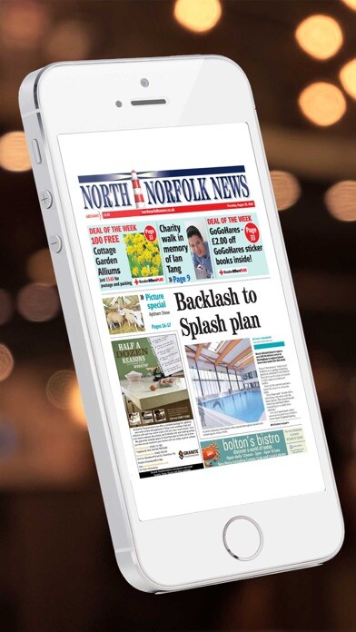 Emulate iPhone app North Norfolk News using MyAndroid