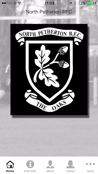 Emulate iPhone app North Petherton RFC using MyAndroid