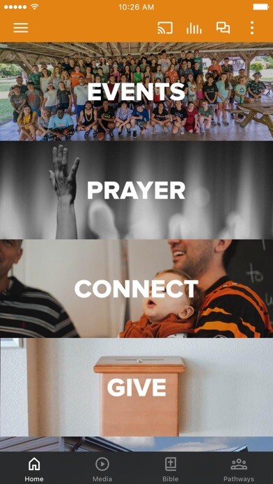 Emulate iPhone app Northstar-A Community of Grace using MyAndroid