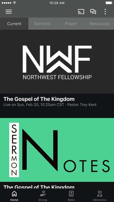 Emulate iPhone app Northwest Fellowship using MyAndroid Emulate iPhone app Northwest Fellowship using MyAndroid