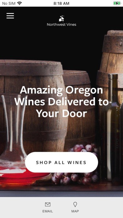Emulate iPhone app Northwest Vines using MyAndroid