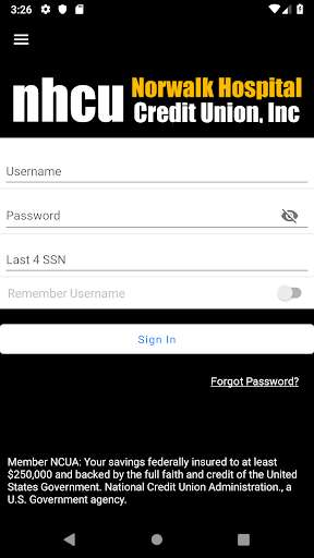 Run android online APK Norwalk Hospital Credit Union from MyAndroid or emulate Norwalk Hospital Credit Union using MyAndroid