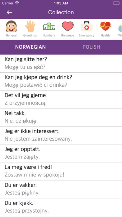 Emulate iPhone app Norwegian Polish Dictionary using MyAndroid Emulate iPhone app Norwegian Polish Dictionary using MyAndroid