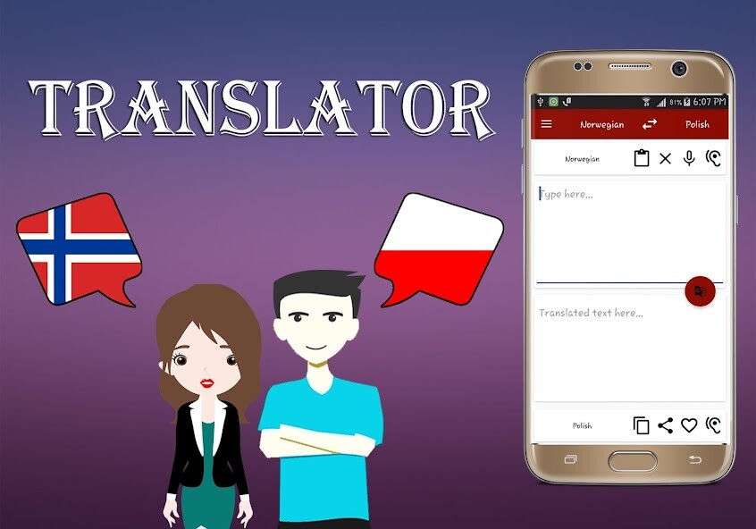 Run android online APK Norwegian To Polish Translator from MyAndroid or emulate Norwegian To Polish Translator using MyAndroid