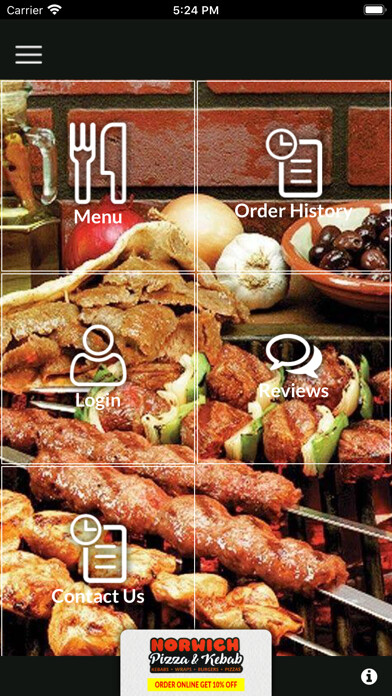 Emulate iPhone app NORWICH PIZZA & KEBAB using MyAndroid Emulate iPhone app NORWICH PIZZA & KEBAB using MyAndroid
