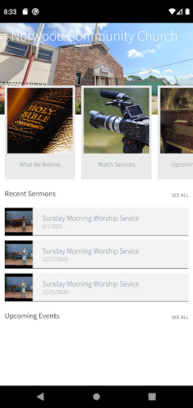 Emulate iPhone app Norwood Community Church using MyAndroid Emulate iPhone app Norwood Community Church using MyAndroid
