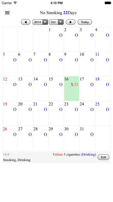 Emulate iPhone app No Smoking ( Diary ) using MyAndroid Emulate iPhone app No Smoking ( Diary ) using MyAndroid