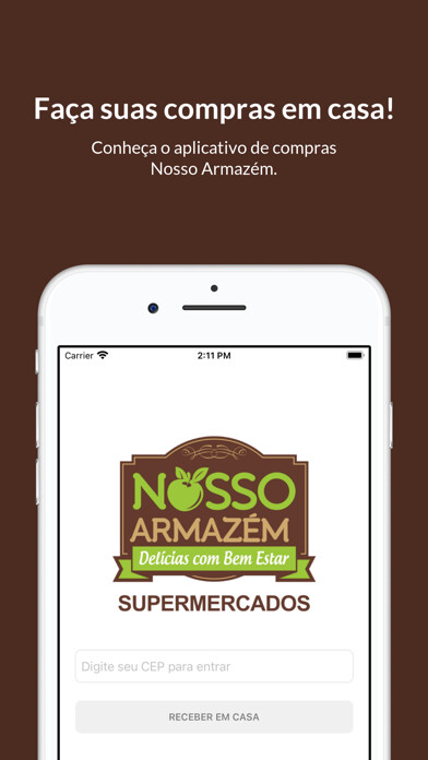 Emulate iPhone app Nosso Armazém using MyAndroid