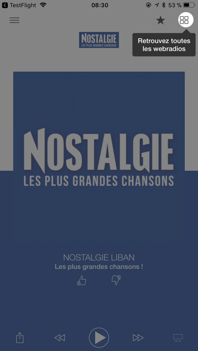 Emulate iPhone app Nostalgie Liban using MyAndroid Emulate iPhone app Nostalgie Liban using MyAndroid