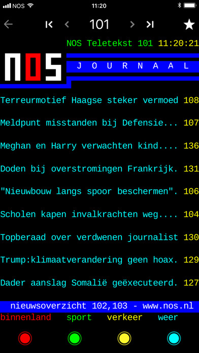 Emulate iPhone app NOS Teletekst using MyAndroid