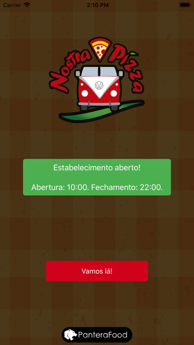 Emulate iPhone app Nostra Pizza Delivery using MyAndroid