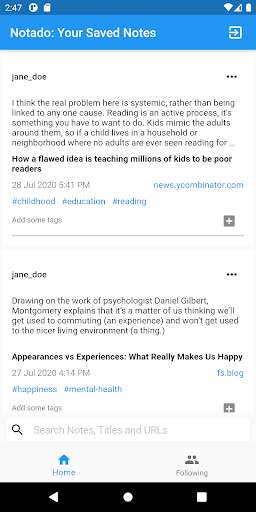Run android online APK Notado from MyAndroid or emulate Notado using MyAndroid