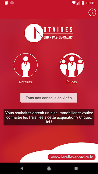 Run android online APK Notaires du Nord et du Pas-de-Calais from MyAndroid or emulate Notaires du Nord et du Pas-de-Calais using MyAndroid