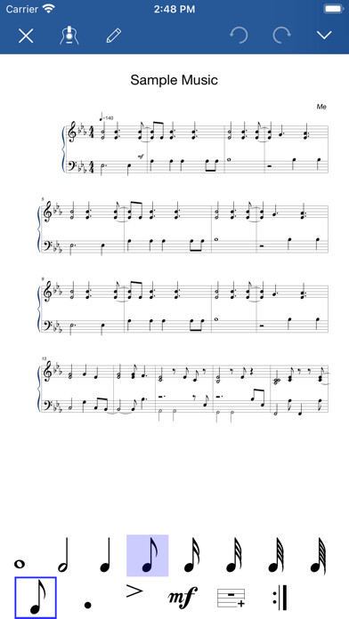 Emulate iPhone app Notation Pad Pro - Sheet Music using MyAndroid Emulate iPhone app Notation Pad Pro - Sheet Music using MyAndroid