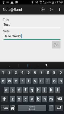 Emulate Android APK Note@Band Emulate Android APK Note@Band