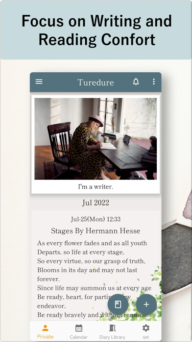 Emulate iPhone app NoteFor - Diary Portal using MyAndroid
