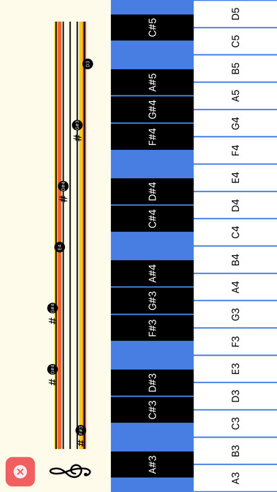 Emulate iPhone app NoteHero sight reading trainer using MyAndroid Emulate iPhone app NoteHero sight reading trainer using MyAndroid