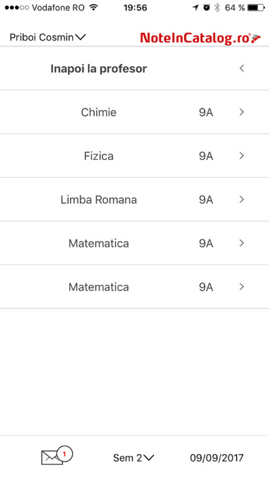 Emulate iPhone app NoteInCatalog profesori using MyAndroid Emulate iPhone app NoteInCatalog profesori using MyAndroid