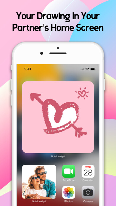 Emulate iPhone app Noteit Widget Drawing Pics using MyAndroid