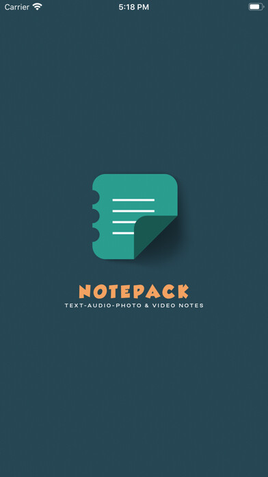 Emulate iPhone app Notepack using MyAndroid