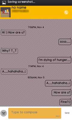 Emulate Android APK Note SMS Theme