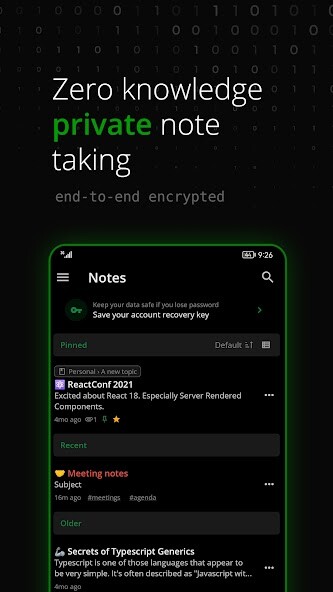 Run android online APK Notesnook - Private notes app from MyAndroid or emulate Notesnook - Private notes app using MyAndroid