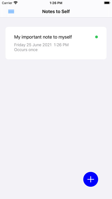 Emulate iPhone app NoteToSelf-LO using MyAndroid
