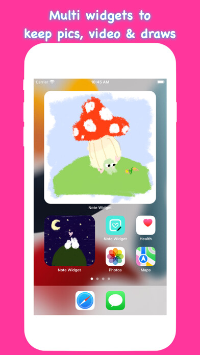Emulate iPhone app Note Widget - Love Drawing using MyAndroid Emulate iPhone app Note Widget - Love Drawing using MyAndroid