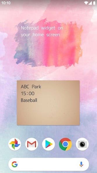 Emulate Android APK Note widget