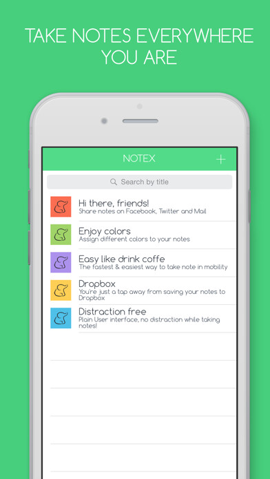 Emulate iPhone app Notex - Take & Share Notes For Work & Fun using MyAndroid