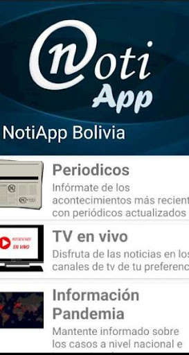 Run android online APK NotiApp Bolivia from MyAndroid or emulate NotiApp Bolivia using MyAndroid Run android online APK NotiApp Bolivia from MyAndroid or emulate NotiApp Bolivia using MyAndroid