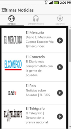 Emulate Android APK Noticias de Ecuador