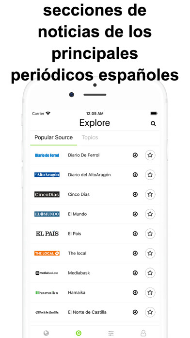 Emulate iPhone app Noticias de última hora España using MyAndroid Emulate iPhone app Noticias de última hora España using MyAndroid