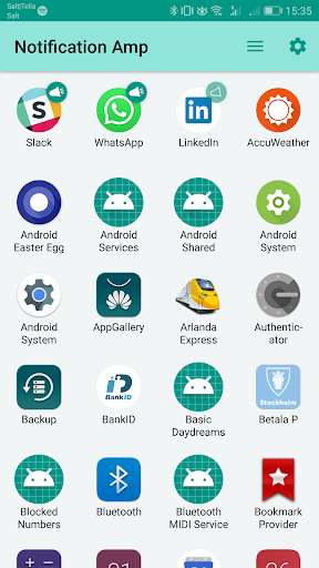 Run android online APK Notification Amp from MyAndroid or emulate Notification Amp using MyAndroid