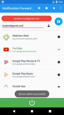 Emulate Android APK Notification Forwarder