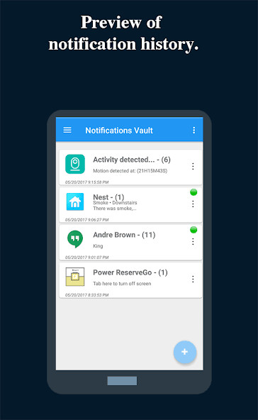 Run android online APK Notification History Saver from MyAndroid or emulate Notification History Saver using MyAndroid