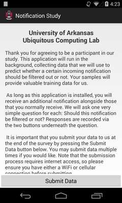 Emulate Android APK Notification Study