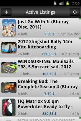 Emulate Android APK Notifier for ebay